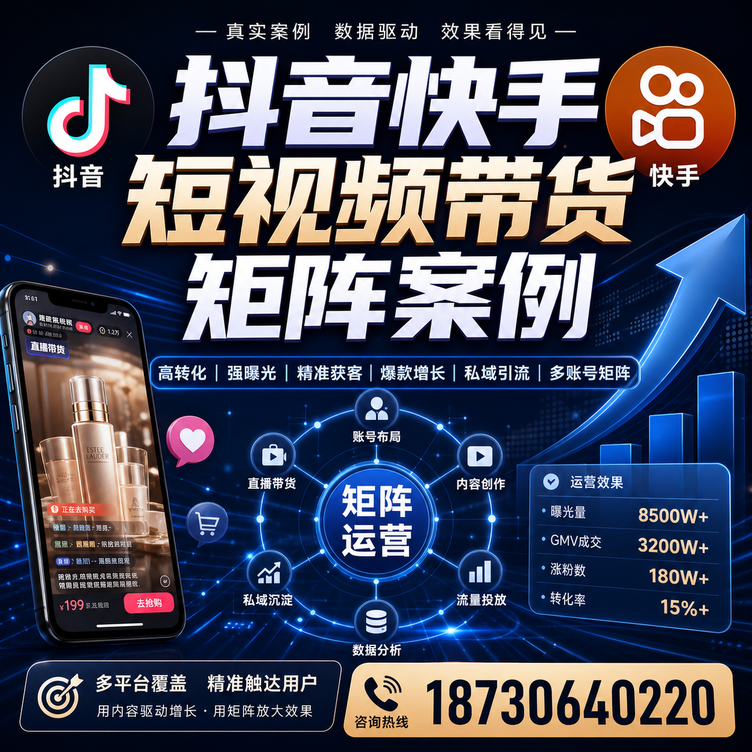 迪庆短视频带货团队多平台矩阵自动分发案例